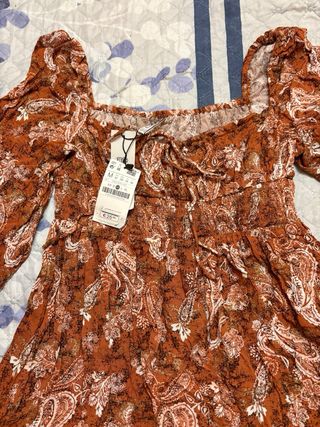 Vestido Boho Naranja Talla M