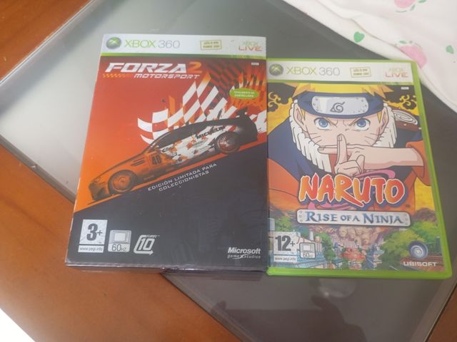 Xbox 360 Forza 2 Motorsport y Naruto Rise of a Nin