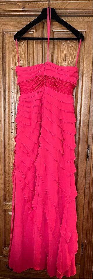 Vestido de fiesta Pronovias rosa elegante, un uso.