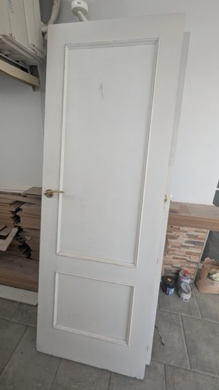 Puertas madera con cristal 71x201 y 81x201