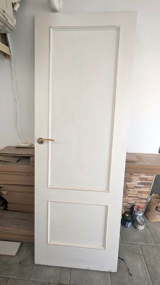 Puertas madera con cristal 71x201 y 81x201