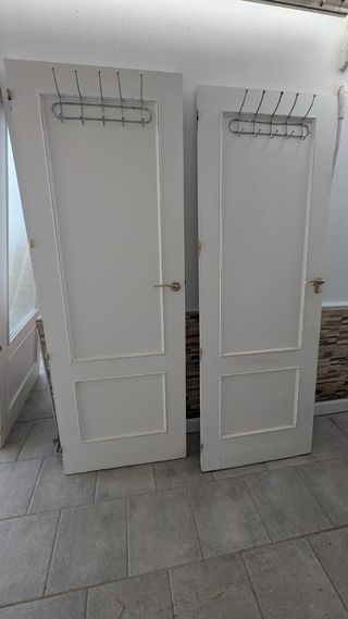 Puertas madera con cristal 71x201 y 81x201