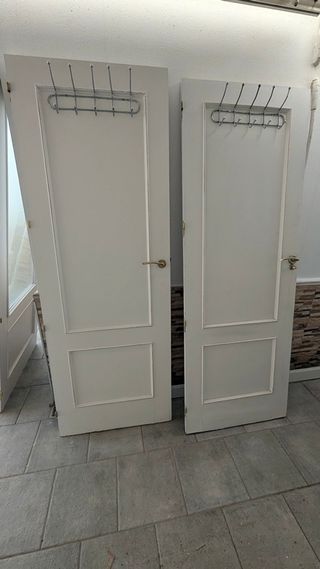 Puertas madera con cristal 71x201 y 81x201