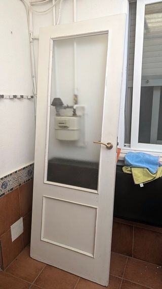 Puertas madera con cristal 71x201 y 81x201