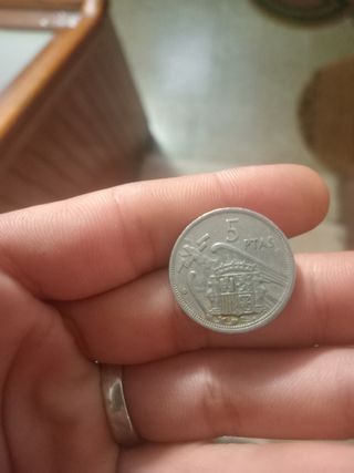 Moneda 5 Pesetas 1957