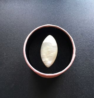 Anillo plata y nácar