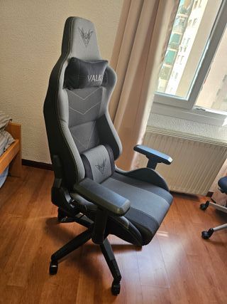 Silla Gaming VALK Gaia Negra y Gris