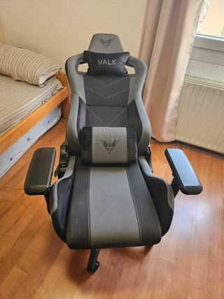 Silla Gaming VALK Gaia Negra y Gris