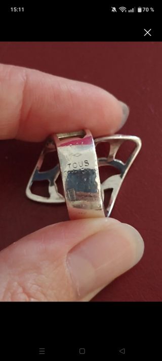 Anillo Tous Plata Ajustable