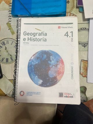 Libro geografía e historia 4 eso Vicen vives