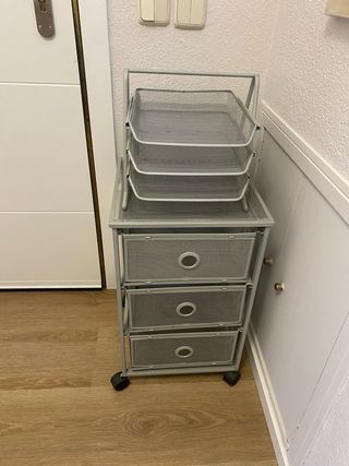 Cajonera metálica + bandeja organizador