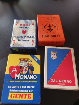 Set carte da gioco vintage