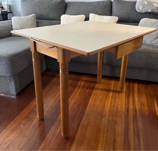 Mesa de cocina extensible madera