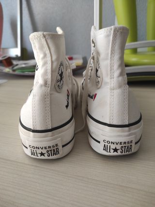 Zapatillas Converse Blancas Made With Love