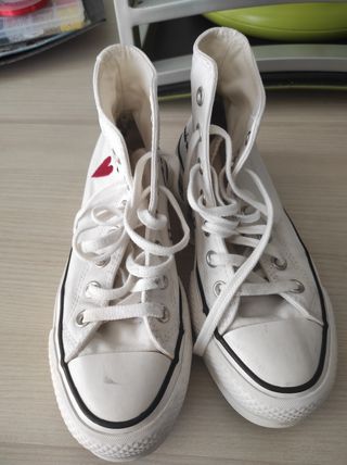 Zapatillas Converse Blancas Made With Love