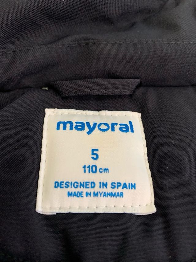 Abrigo Mayoral Azul Marino con Capucha