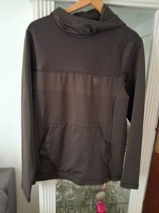 Sudadera caballero deportiva marrón