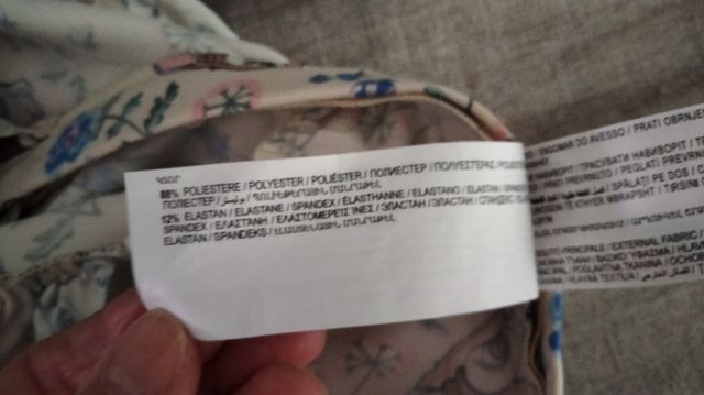 Vestito bimba fantasia cervo e fiori 3/6 mesi