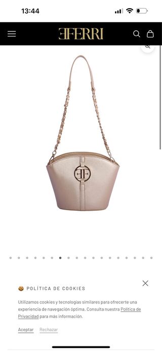 Bolso bandolera Eferri dorado
