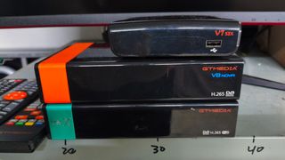 Deco Satélite GT Media V7 S2X, V8 Nova, V8 X