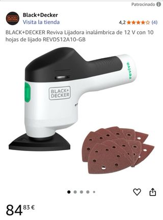 Lijadora Black+Decker Reviva 12V
