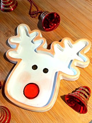 Vassoio Renna Ornamentale 20x19 cm