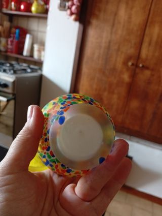 Coppia vasi vetro colorati