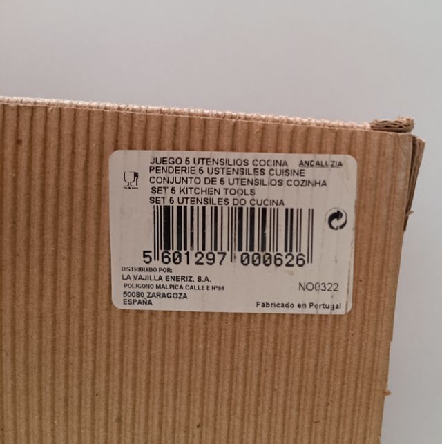 Juego 5 Utensilios Cocina Rojo y Plata