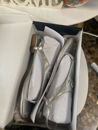 Sandalias Ralph Lauren Plateadas