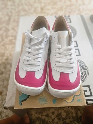 Zapato Flexi Nens Rosa y Blanco