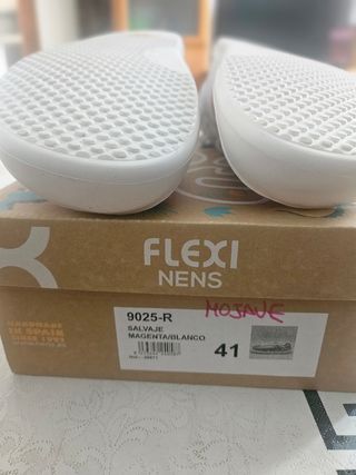 Zapato Flexi Nens Rosa y Blanco