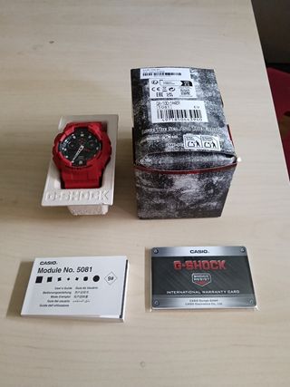 Reloj Casio G-Shock 5081 Rojo Nuevo