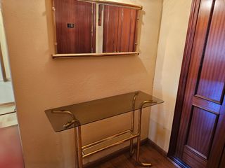 Mesa recibidor y espejo 100x36x79, 83x45