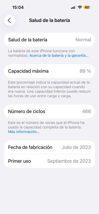 iPhone 15 Negro 128GB