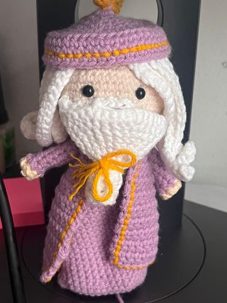 Amigurumi Dumbledore Chibi Chaveiro