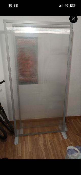 Paraban separador de oficina 2x1m