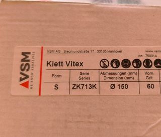 Discos de feltro Lixa Orbital 150mm Grão 60