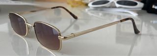 Gafas de Sol Retro Blancas, Marrones y Moradas