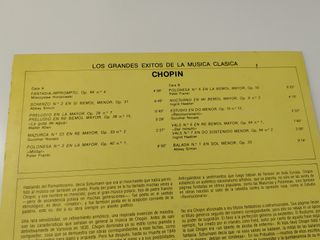4 Vinilos Música Clásica: Chopin, Mozart, Ravel, S