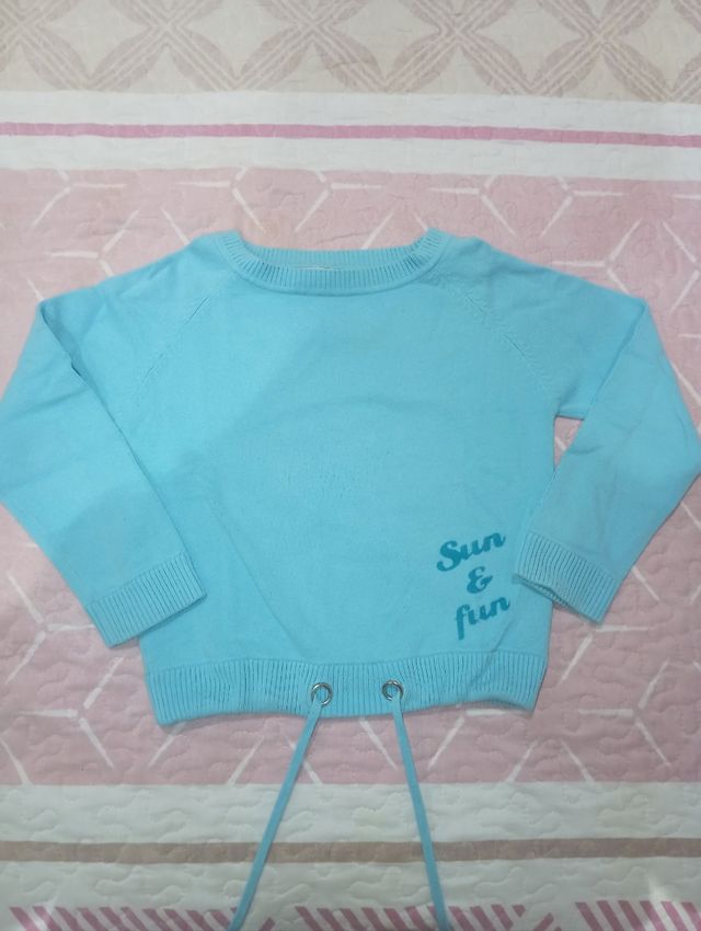 Jersey azul niña (talla 6-7)