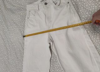 Pantalón vaquero crudo ancho