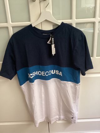 Camiseta DC Shoes niño azul y blanco 16 Años