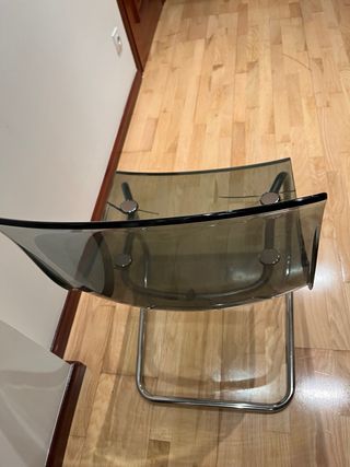 Sedia Tobias Ikea grigia cromata