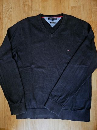 Jersey Tommy Hilfiger azul marino Talla L