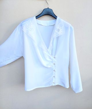 Camicia vintage taglia L colore bianco