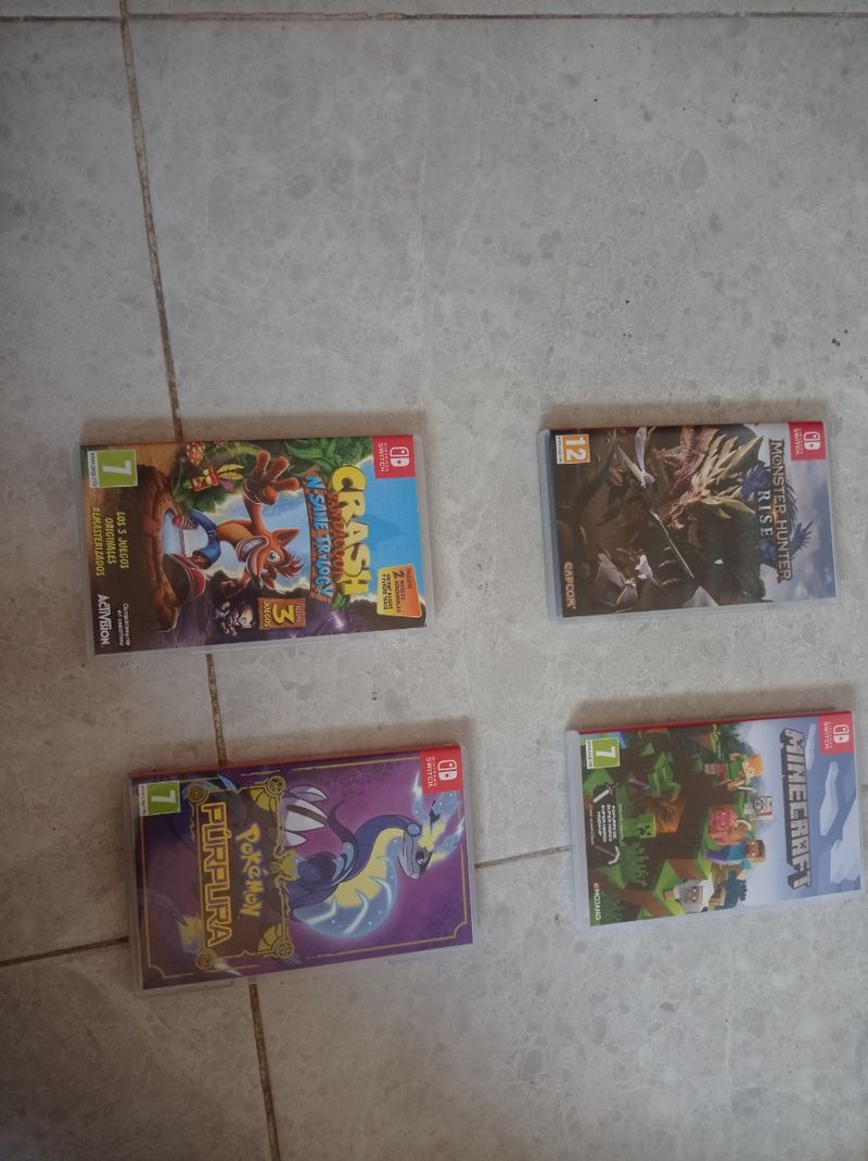 Imagen de Crash bandicoot,Minicraft,Monster Hunter rise,