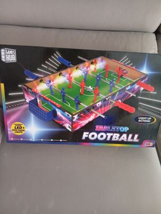 Futbolín de mesa con luces LED