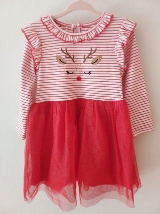 Vestido Navidad Talla 92cm