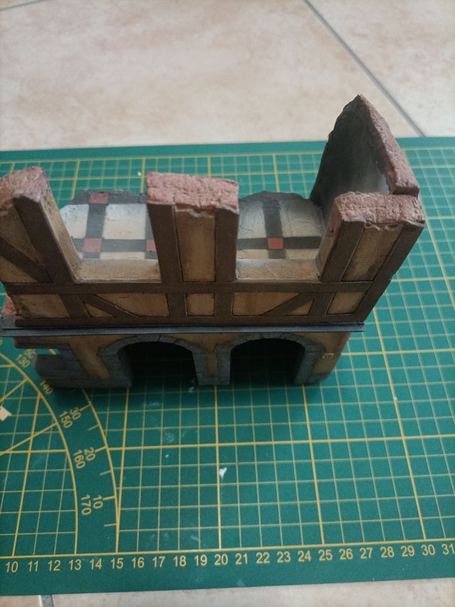 Casa in rovina scala 1:35 per diorama WWII