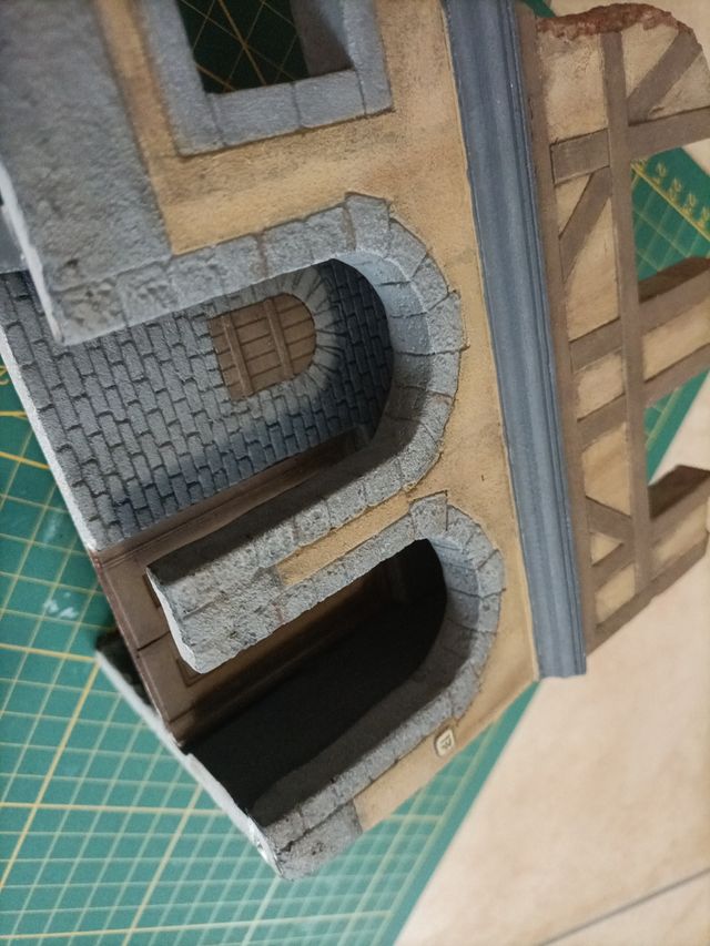 Casa in rovina scala 1:35 per diorama WWII